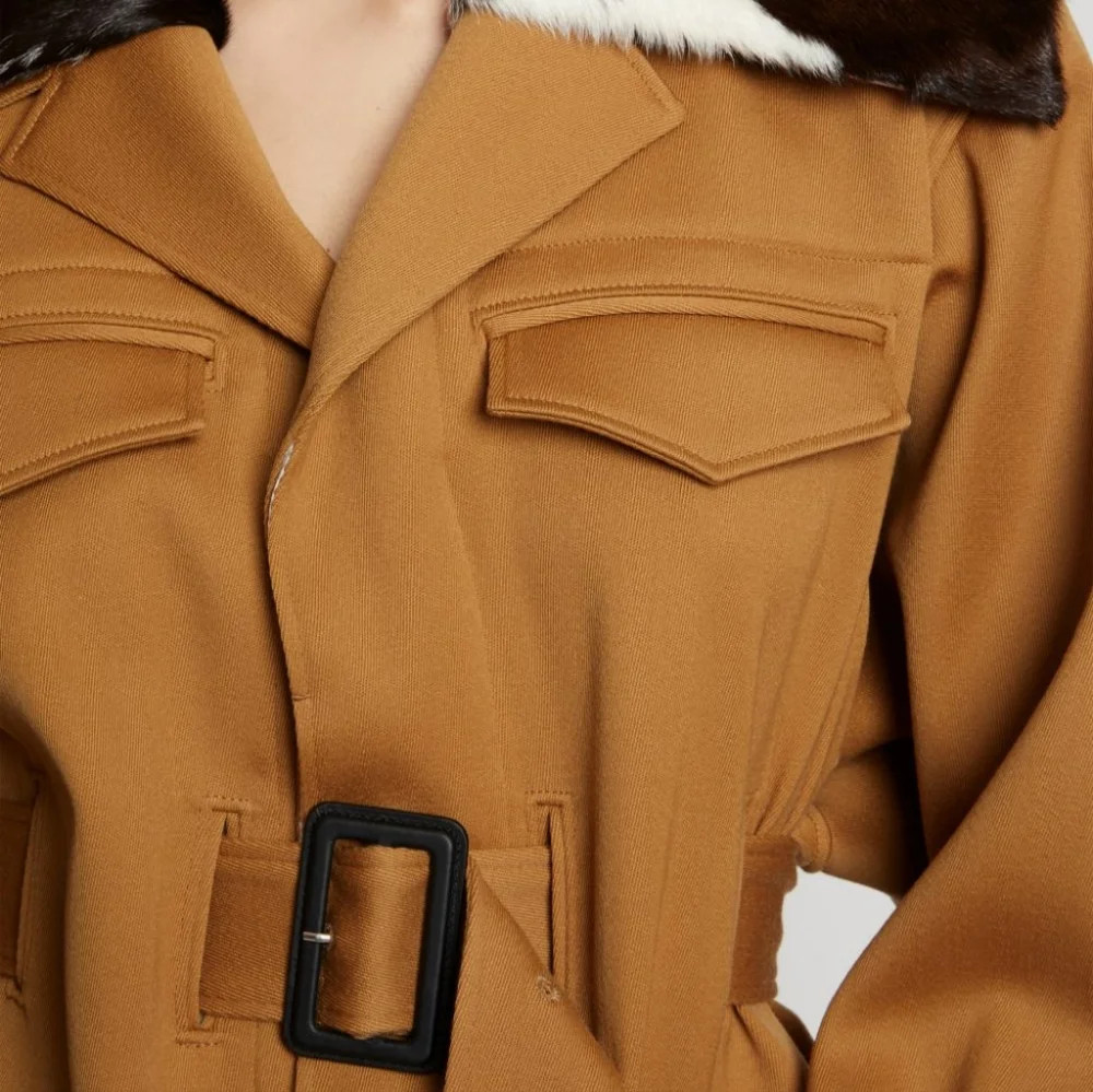 Proenza Schouler Twill Trench Coat Size 6 - Picture 3 of 6